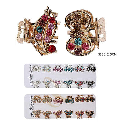 Rhinestone Mini Clip 0183R6 (24 units)