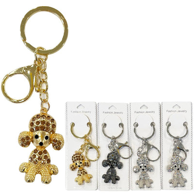 Rhinestone Puppy Keychain 621 (12 units)