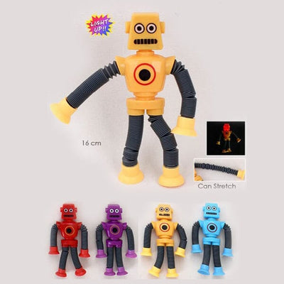 Robot Light Up Stretch Suction Cup Toy 2238 (12 units)