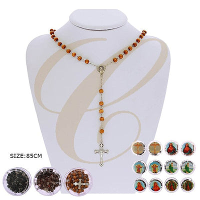 Rosary Beads Catholic Necklace 0236E3 (12 units)