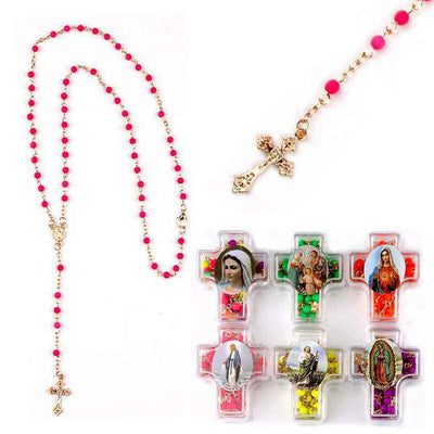 Rosary Beads Catholic Necklace 2454 (12 units)