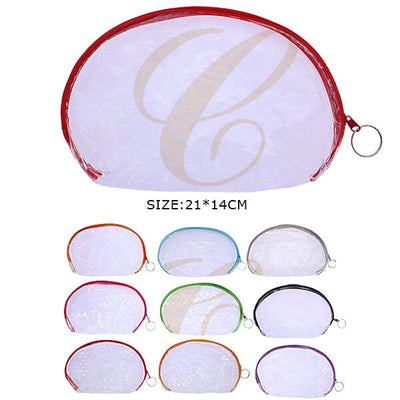 Round Clear Transparent Cosmetic Bag 0365R9 (12 units)