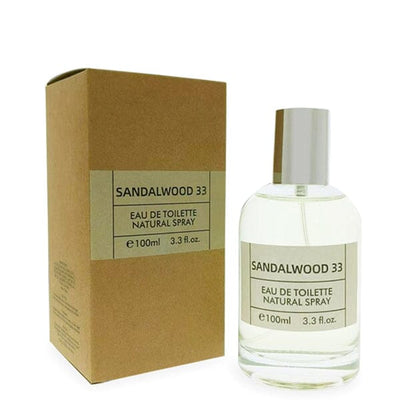 SANDAL WOOD 33 SPRAY PERFUME EAU DE TOILETTE FOR MEN & WOMEN- 100ML (3 units)