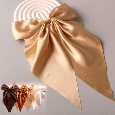 Satin Pointed Tail Bow Clip 13187 (12 units)