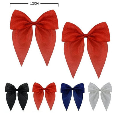 School Color Hair Bow With Tail 1717E (24 units)