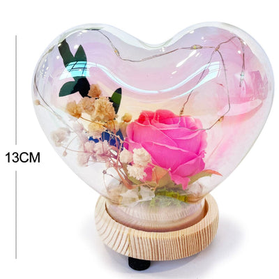 Single Rose Heart Shape Dom With USB 286756 PK (1 unit)