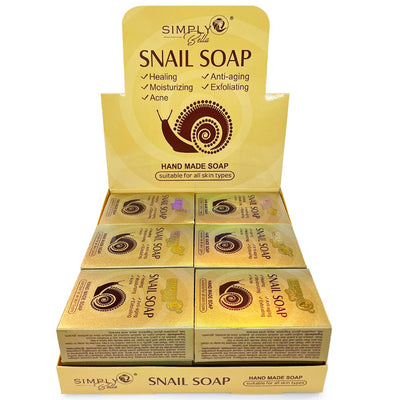 SNAIL HEALING, ANTI-AGING, ANTI ACNE MOISTURIZING NATURAL SOAP (12 units)