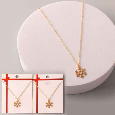 Snowflake Charm Necklace 8555XM (12 units)
