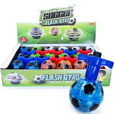 Soccer Light Up Flashing Spinning Toy (18 units)