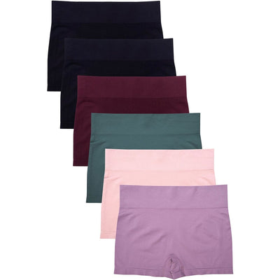 Sofra Ladies Seamless Boyshort Panty Free Size (6 units)
