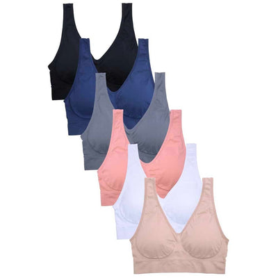 Sofra Ladies Seamless Bra Free Size (6 units)