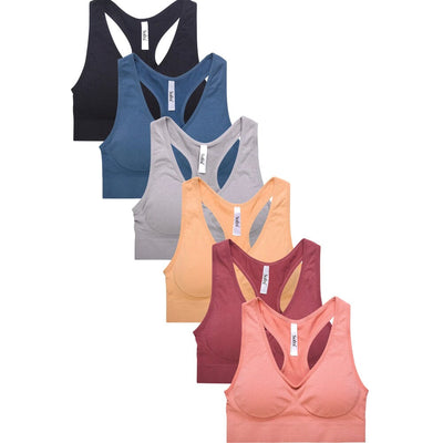 Sofra Ladies Seamless Sports Bra Free Size (6 units)