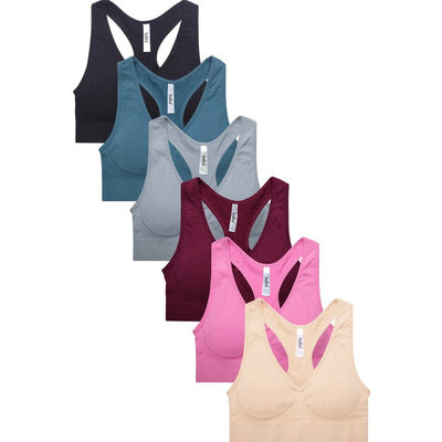 Sofra Ladies Seamless Sports Bra Free Size (6 units)