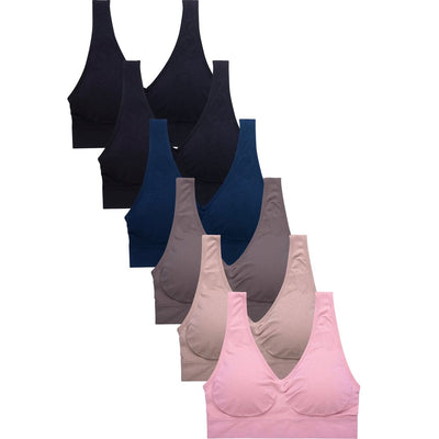 Sofra Ladies Seamless U Back Sports Bra Free Size (6 units)