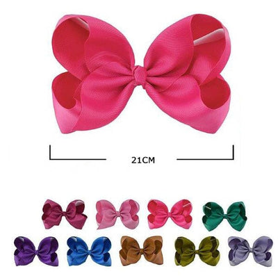 Solid Color Hair Bow 26197W ( 12 units)