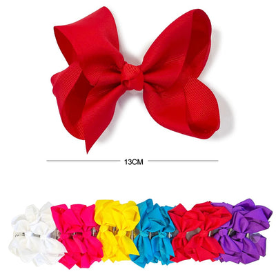 Solid Color Hair Bow 7867 (24 units)