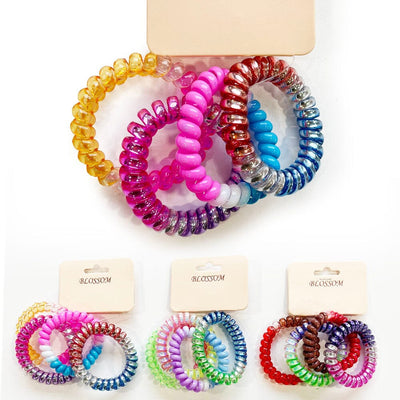 Spiral Coil Hair Tie 079MT (12 units)