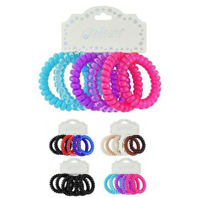 Spiral Coil Hair Tie 50047M (12 units)