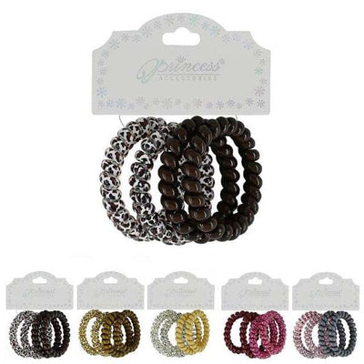 Spiral Coil Hair Tie 51114BG (12 units)