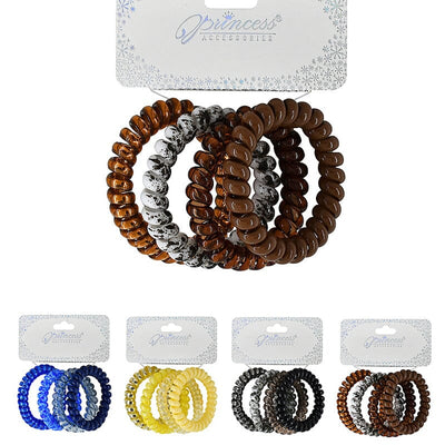 Spiral Hair Ties 51238M (12 units)