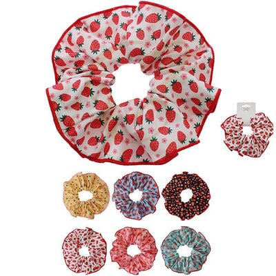Strawberry Printed Hair Tie 0215R (12 units)
