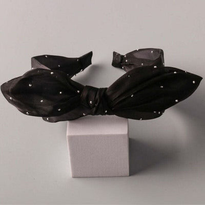 Studded Sheer Bow Tie Headband 12783 (12 units)