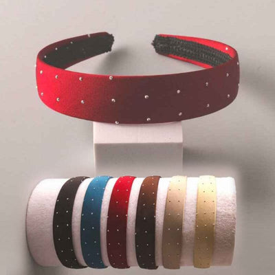 Studded Silk Headband 12972 (12 units)