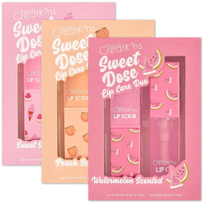 Sweet Dose Lip Care Duo - Watermelon, Sweet & Peach (6 units)