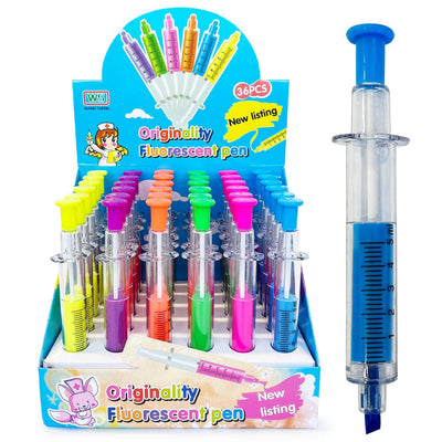 Syringe Shape Highlighter Pen 0644R (36 units)