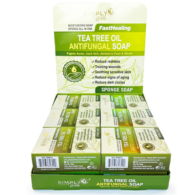 Tea Tree Oil Antifungal Soap With Sponge #21 (12 units)