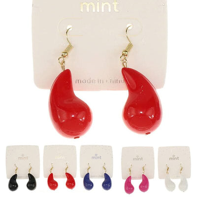 Tear Drop Shape Earrings 46958 ( 12 units )