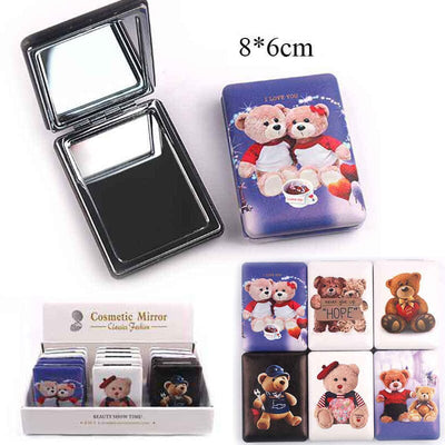 Teddy Bear Printed Compact Mirror 6745 (12 units)