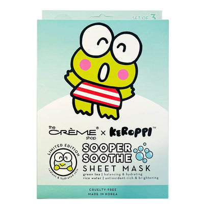 The Creme Shop x Keroppi Sooper Soothe Sheet Mask (3 units)