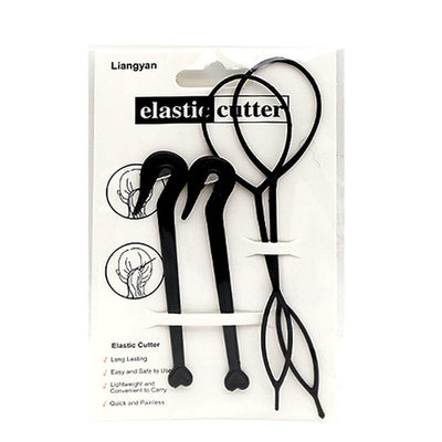 Topsy Tail Hair Tool With Hair Tie Cutter 038 (12 units)