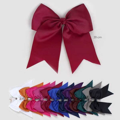 Twelve Winter Color Mix Cheer Shape Hair Bow H4721-20X (12 units)