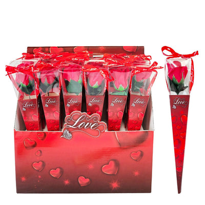 Valentine's Red Rose With Gift Box ( 12 units)