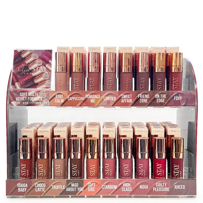 Velvet Lip Paint 18 Colors 108PCS Set With Display + Free Testers (1 unit)