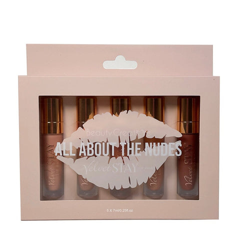 Velvet Stay Lip Paint Set - All About The Nudes (1 unit