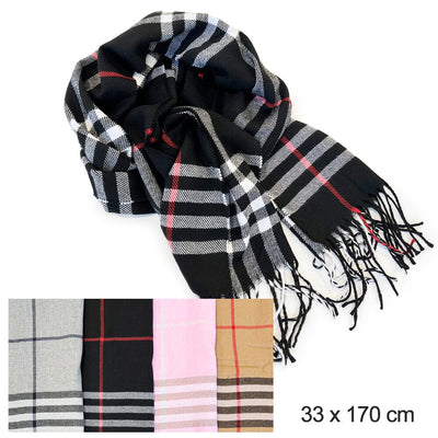 Winter Plaid Scarf 348 (12 units)