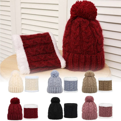 Winter Scarf Beanie Hats Set 1060 (12 units)