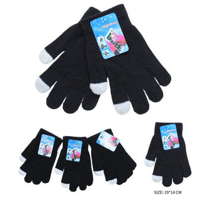 Winter Warm Touch Gloves Black 8782-4 (12 units)
