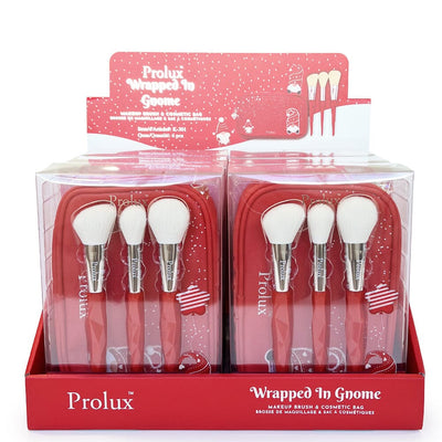Wrapped in Gnome Makeup Brush & Cosmetic Bag (6 units)