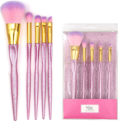 5PC Brush Set Pink 318PK (1 unit)
