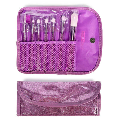 7-Piece Brush Set Purple Glitter 149 (6 units)