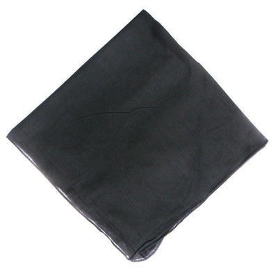 Solid Plain Black 100% Cotton 22"x22" Print (12 units)