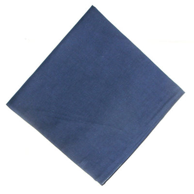 Solid Plain Navy Blue 100% Cotton 22"x22" Print (12 units)