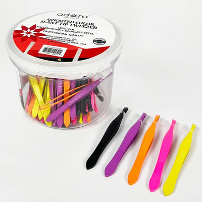 Assorted Color Slant Tip Tweezer (60 units)