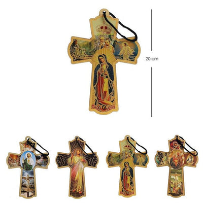 Assorted Religious Picture Hanging Cross 2038 (12 units)
