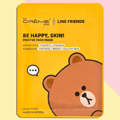 Be Happy, Skin! BROWN Printed Essence Sheet Mask (6 units)