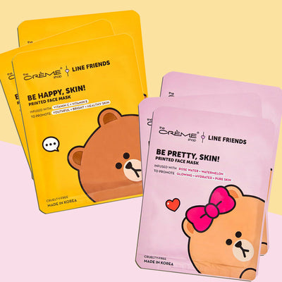 Be Pretty, Skin! CHOCO & Be Happy, Skin! BROWN Printed Essence Sheet Mask (6 units)